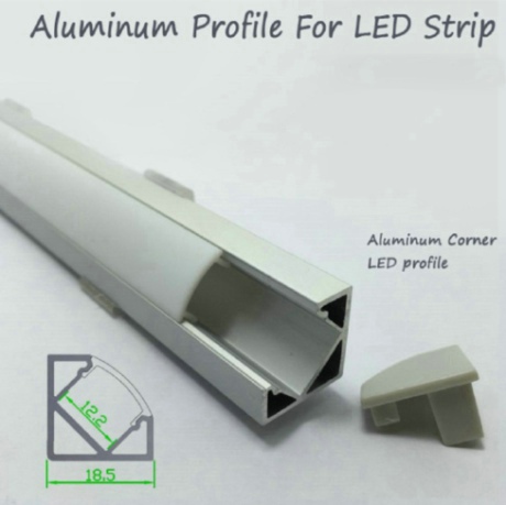 R2U-007 Profilo LED in alluminio 5050 led strip lights heatshik canale personalizzato profilo di illuminazione diy