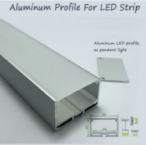 R2U-046 Alu Profilo di Led Wide U Shape Alluminium Extrusion Flexible Led Strip Lights Heatsink Channel