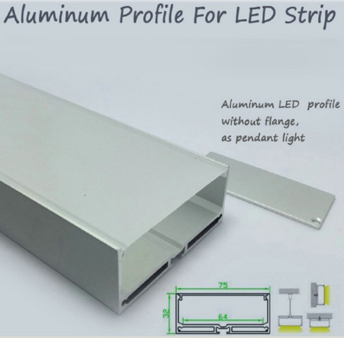 R2U-048 Profilo Alu Profilo led 6063 estrusione in alluminio estrusione led strip lights heatsin diy lighting Profile led